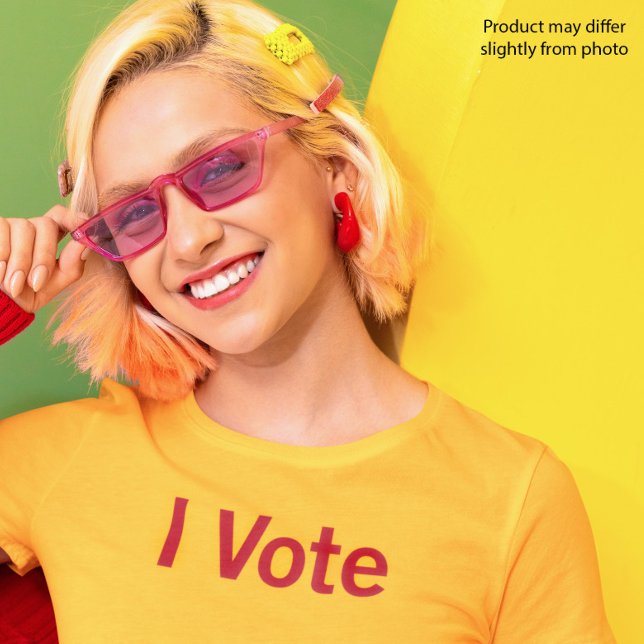 Vote Camiseta - Texto Rojo (Subido por el creador)