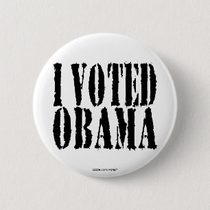 Voté el botón de OBAMA