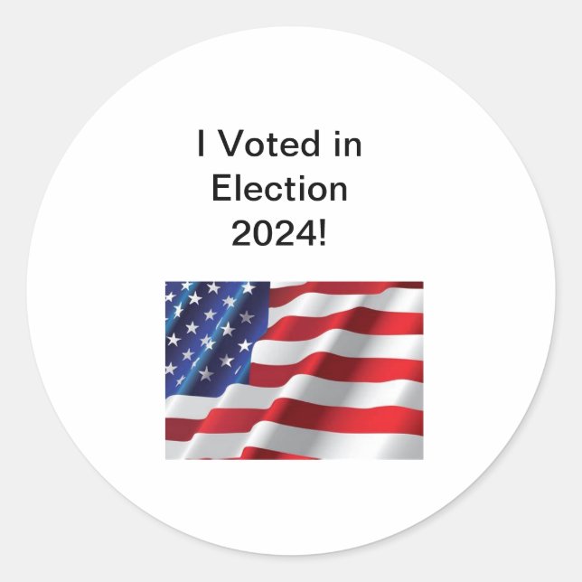 ¡Voté en las elecciones de 2024! Pegatina (Anverso)