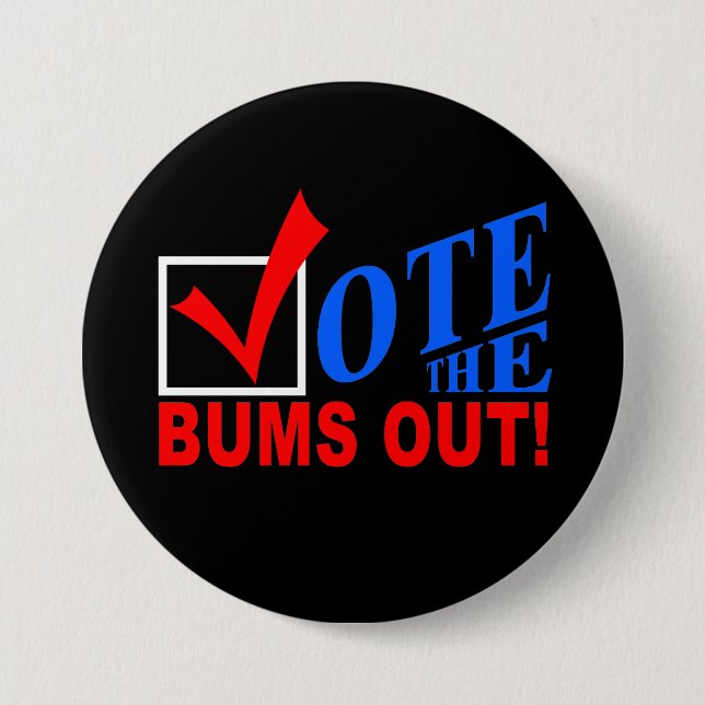 ¡Vote los vagos hacia fuera! botón (Anverso)