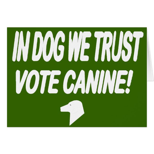 Vote Perro con texto blanco (Anverso (Horizontal))