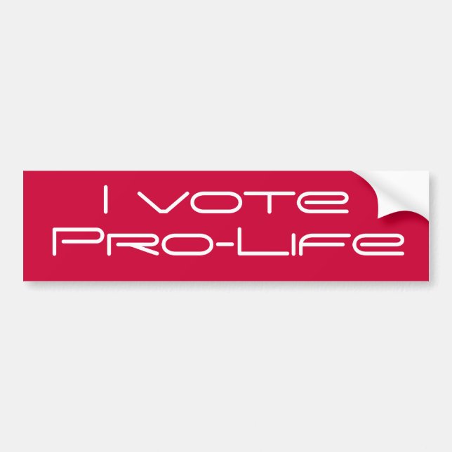 Voto a la pegatina para el parachoques (Frente)