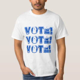 VOTO azul angustiado VOTO Camiseta masculina