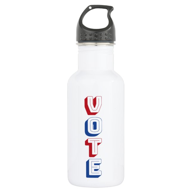 ¡Voto! Botella de agua del acero inoxidable (Anverso)