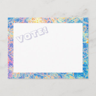 ¡VOTO de las acuarelas! postal
