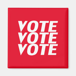 voto de voto - Red, imán blanco