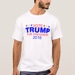 Voto Donald Trump para el presidente camiseta 2016