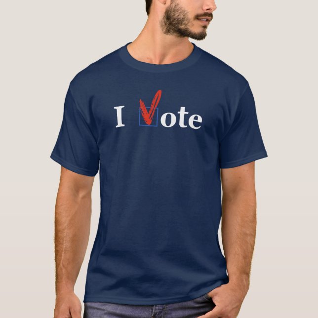 "Voto" la camiseta disponible en varios colores (Anverso)
