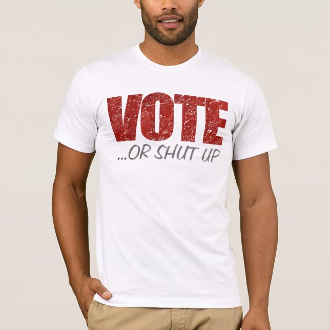 Voto o cerrada camiseta (Anverso)