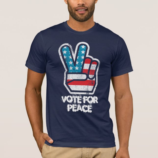 Voto para la camisa de Ron Paul de la paz (Anverso)