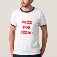 VOTO PARA la camiseta de PEDRO