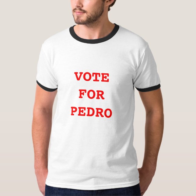 VOTO PARA la camiseta de PEDRO (Anverso)