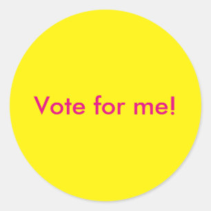 Voto para mí pegatinas