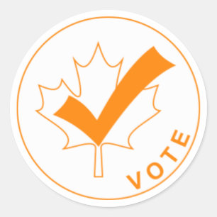 VOTO Pegatinas de Canadá - Naranja
