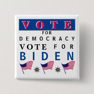 Voto por el botón de Biden de la Democracia