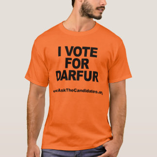 Voto por la camiseta de Darfur