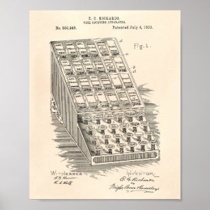 Voto que cuenta el arte Peper viejo de 1893