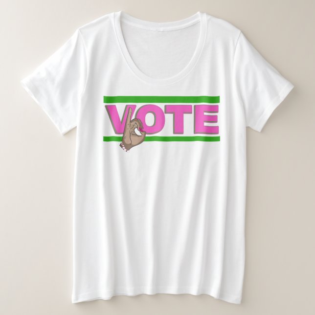Voto rosa y verde (Anverso del diseño)
