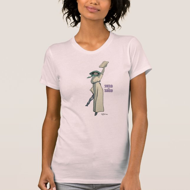 Votos para camiseta de ilustracion vintage femenin (Anverso)