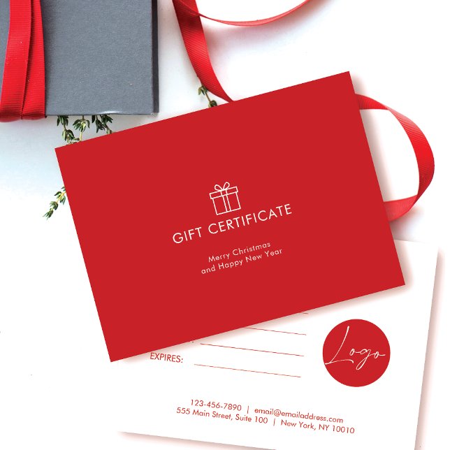 Voucher de regalo minimalista (Subido por el creador)