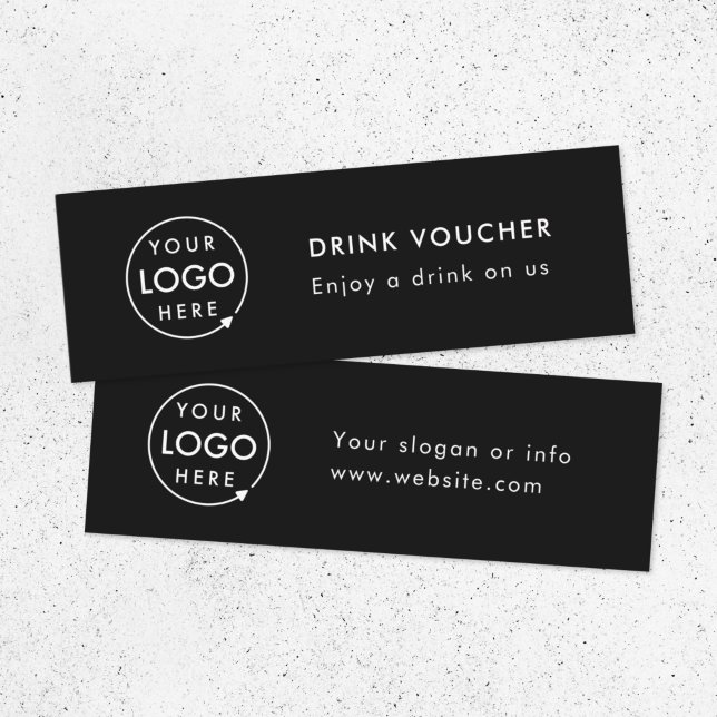 Voucher para bebidas corporativas | Tarjeta de log (Subido por el creador)