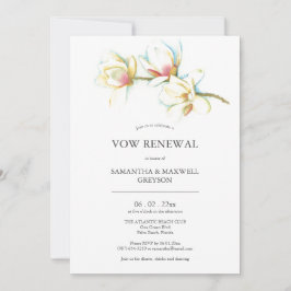 Vow Renewal Aniversario Invitaciones Floral