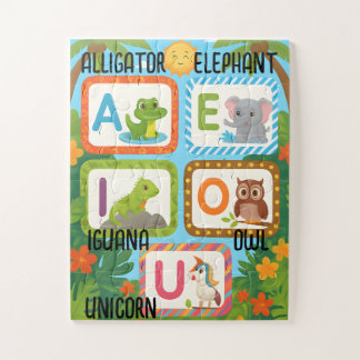 Vowels Learning Puzzle for Kids