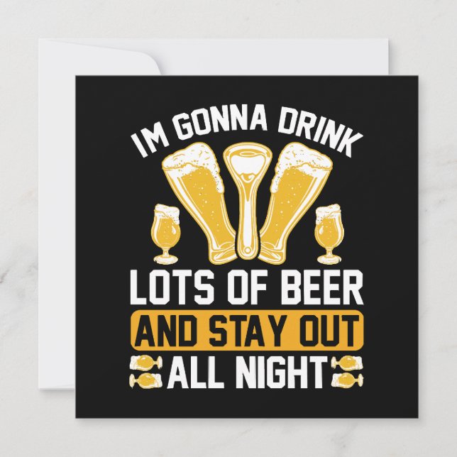 Voy a beber mucha cerveza (Anverso)
