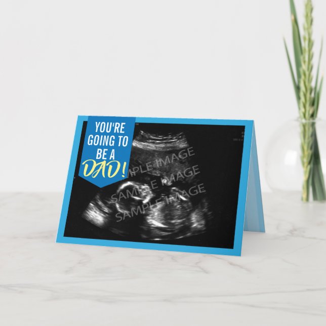 Voy a ser papá - Tarjeta de foto para ultrasonido  (Anverso)