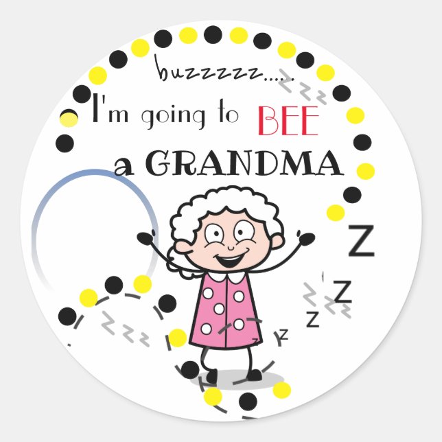 Voy a ser Pegatina de la abuela (Anverso)