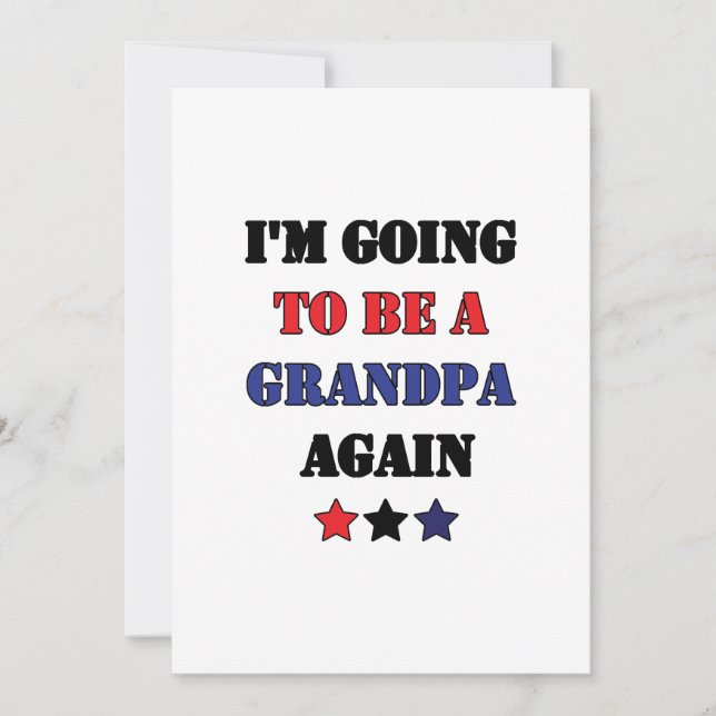 Voy a ser un abuelo de nuevo regalos para el abuel (Anverso)