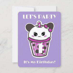 VOY A VOLVER UNA INVITACIÓN DE CUMPLEAÑOS A KAWAII