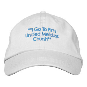 Voy Al Primer gorra De Chursh De Los Unidos De Mef