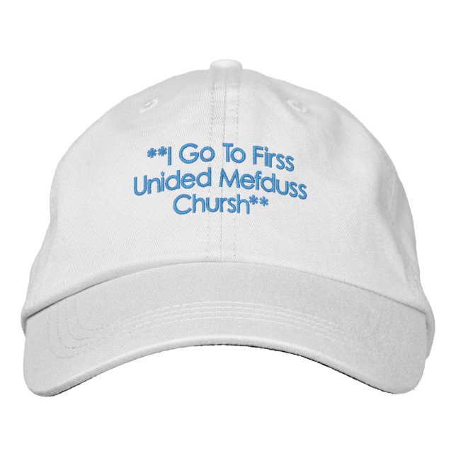 Voy Al Primer gorra De Chursh De Los Unidos De Mef (Anverso)