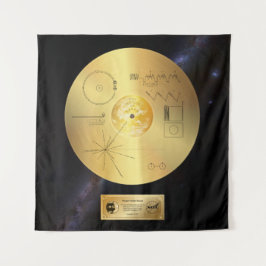 Voyager 1 Récord de oro - Tapiz
