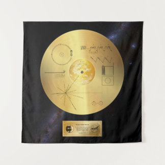 Voyager 1 Récord de oro - Tapiz