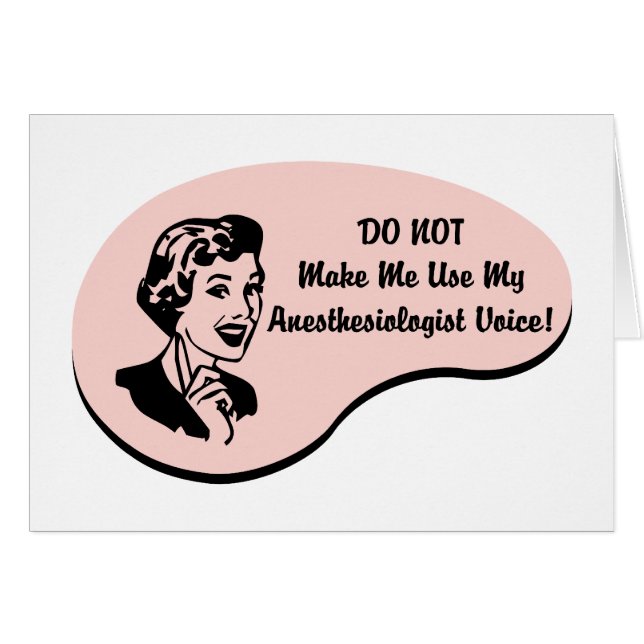 Voz del Anesthesiologist (Anverso (Horizontal))