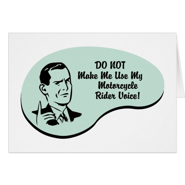 Voz del jinete de la motocicleta (Anverso (Horizontal))