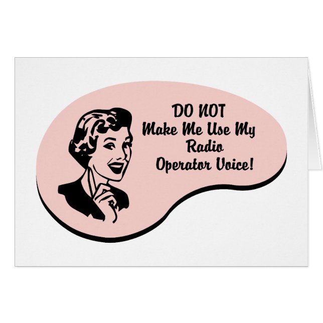 Voz del operador de radio (Anverso (Horizontal))