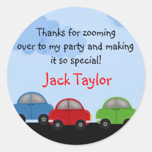 Vroom Vroom pegatinas del coche de carreras