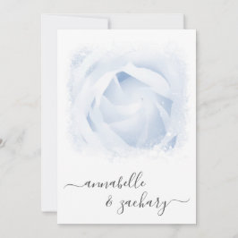 *~* Vs. floral + Rosa QR AR8 Invitación a matrimon