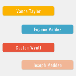 VSCO Colores estéticos Etiquetas de nombres imperm