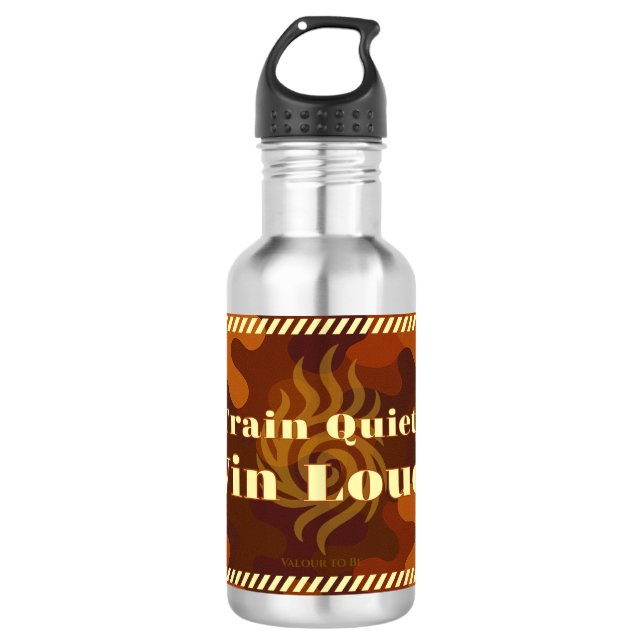 VTVB-TRAINQUIET1-WB - Botella de agua (Anverso)