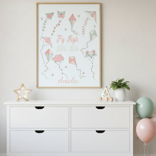 Vuela Alto Pequeño Cometa Póster de Nombre Persona