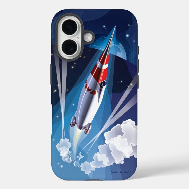Vuela TWA: Funda para iPhone 16 (Reverso )