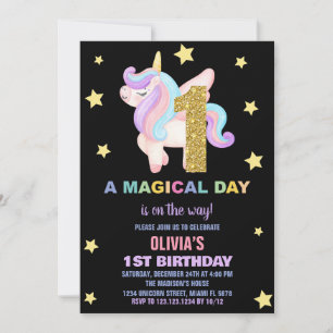 Vuele de invitaciones a cumpleaños de Star Rainbow