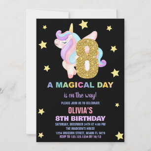 Vuele de invitaciones a cumpleaños de Star Rainbow