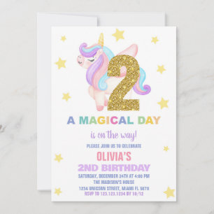Vuele de invitaciones a cumpleaños de Star Rainbow