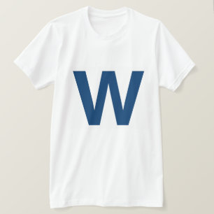 Vuele el W, la camiseta de los hombres del béisbo