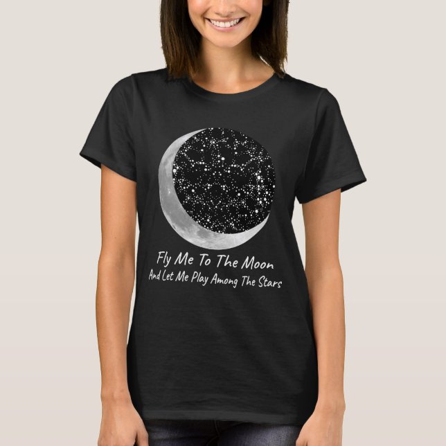 Vuéleme a la camiseta impresionante de la luna (Anverso)